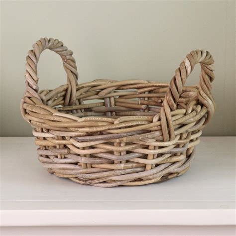 Round Wicker Baskets Handles