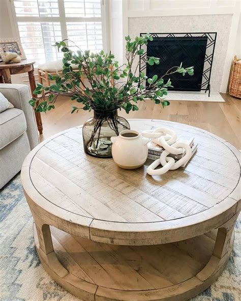 Round Wood Coffee Table Next