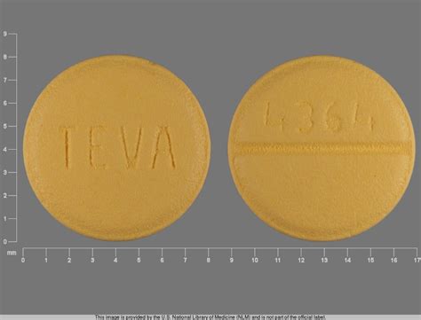 round yellow pill teva