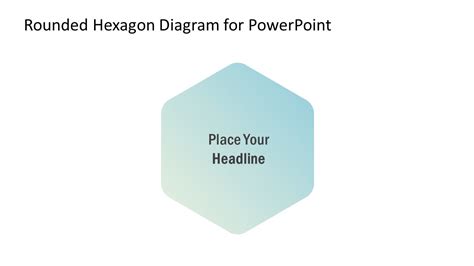 Rounded Corners Hexagon Powerpoint