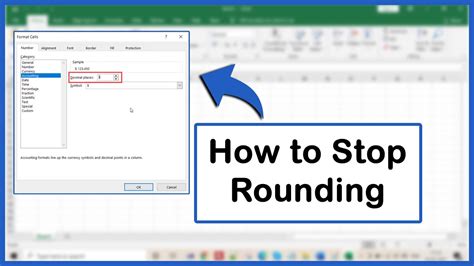 Rounding In Excel Disable