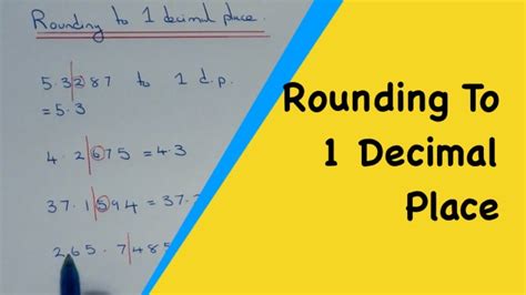 rounding numbers to 1 decimal place