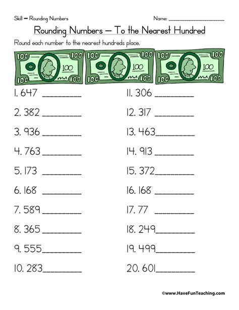 Rounding to the Nearest Ten Thousand Worksheet Have Fun Teaching