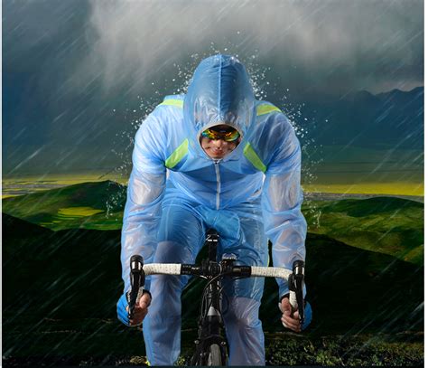 roupa de chuva para ciclista