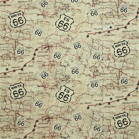 Route 66 Map Material