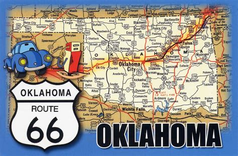 Route 66 Map Oklahoma City