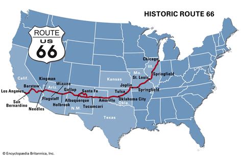 Route 66 Map Start