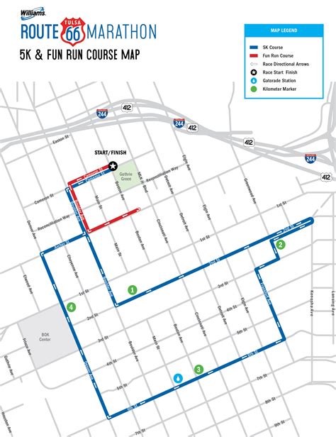 Route 66 Marathon Map