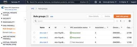 route 53 resolver dns firewall rule groups