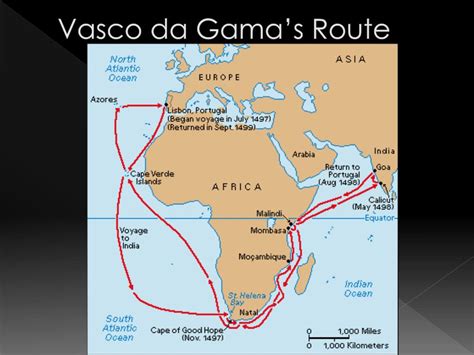 route of vasco da gama