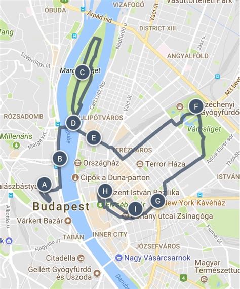route planner hungary by foot
