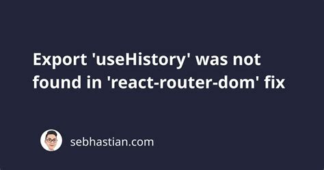 Router History Error React