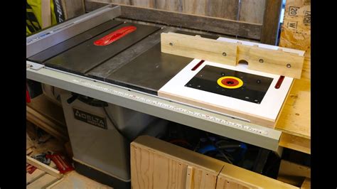 router table extension for table saw