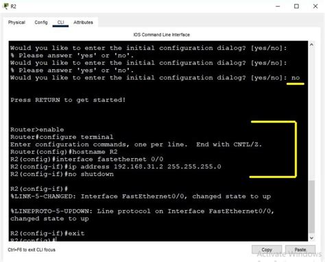 Router Telnet Interface