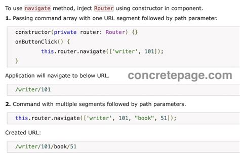 Router.navigate Examples
