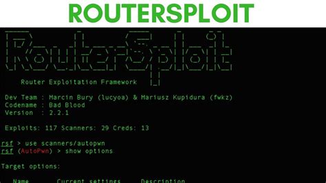 Routersploit And Router Scan