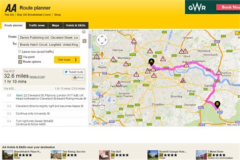 routes uk aa route finder