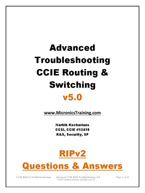 Routing And Switching Troubleshooting