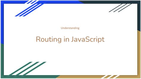 Routing Navigation Javascript