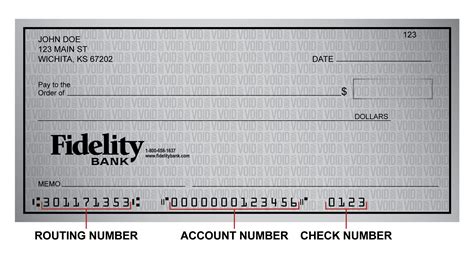 routing number and account number on checkbook