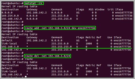 Routing Table List Linux