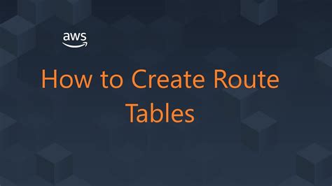 Routing Tables Aws