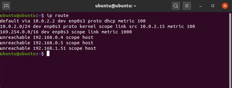 Routing Tables Linux