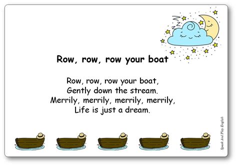 row row row your boat full lyrics