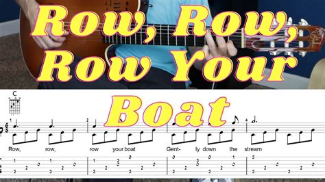 row row row your boat tab