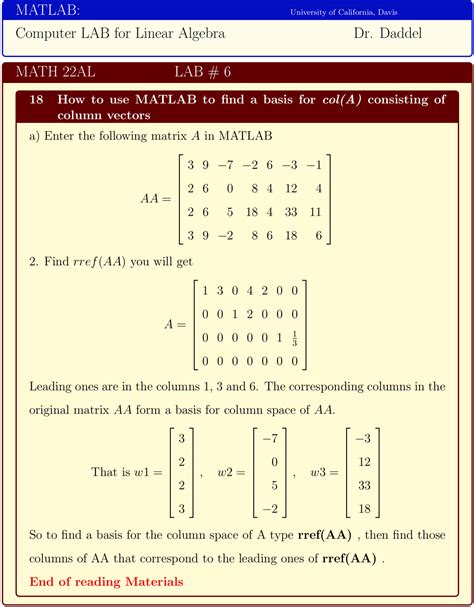 row vector basis calculator
