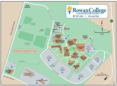 rowan college of south jersey cumberland map