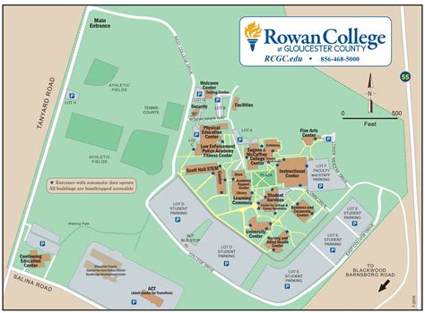 rowan college of south jersey gloucester map