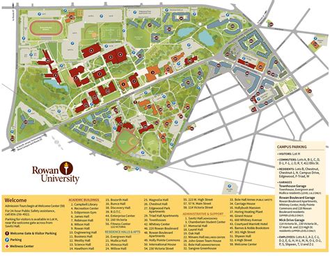 rowan university campus map glassboro