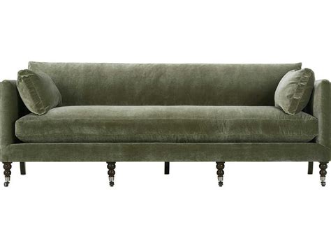 rowe furniture green velvet sofa