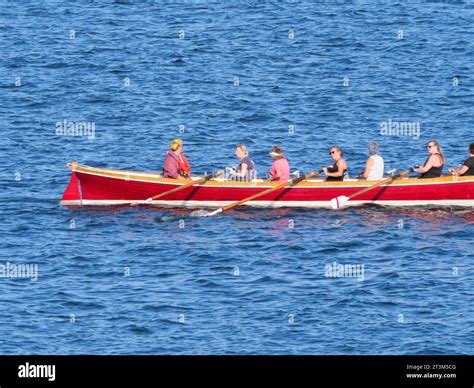 Rowing Boat At Sea
