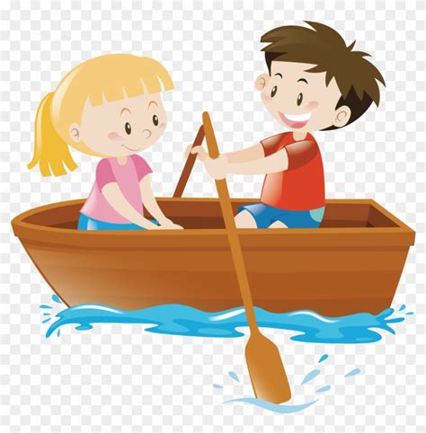 rowing boat clipart