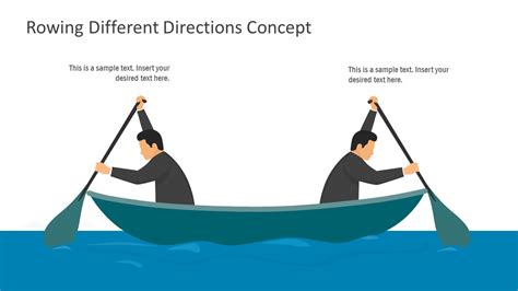 rowing boat different directions
