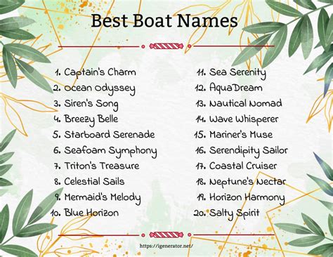 Rowing Boat Name Ideas