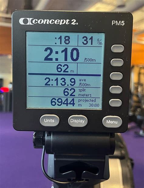 Rowing Machine Screen Explained