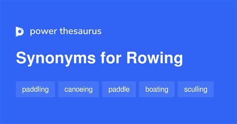 Rowing Meaning And Synonyms