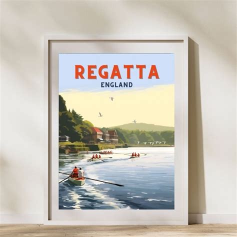Rowing Regatta Poster Prints