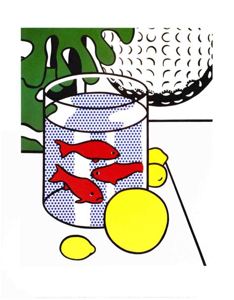 roy lichtenstein still life with goldfish
