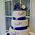 royal blue and silver cake ideas