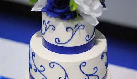 Royal Blue And White Wedding Cake Designs s Somerset