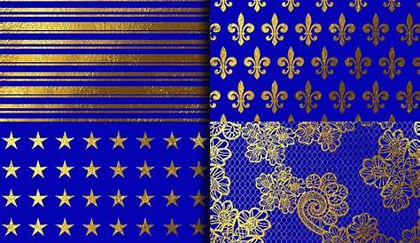 Royal Blue Digital Papers Royal Blue Digital Paper Pack - Etsy