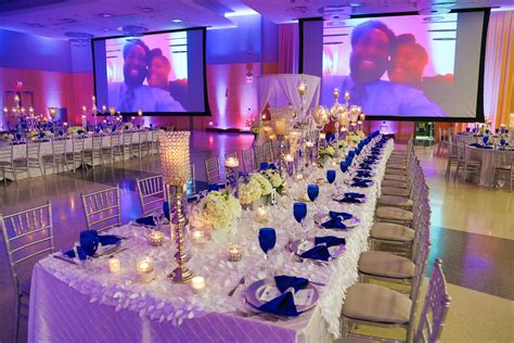 A Reception to Remember A Royal (Blue) Wedding!