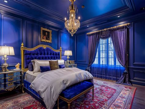 Royal Blue Bedroom Design