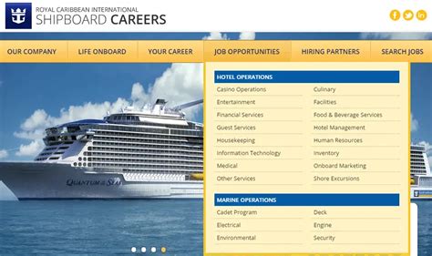 royal caribbean cruise ship careers