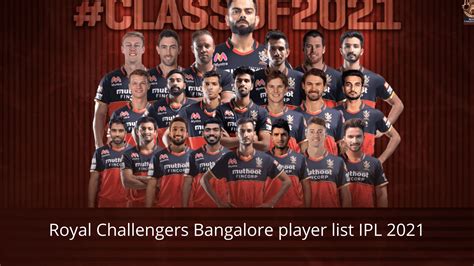 royal challengers bangalore 2021 squad