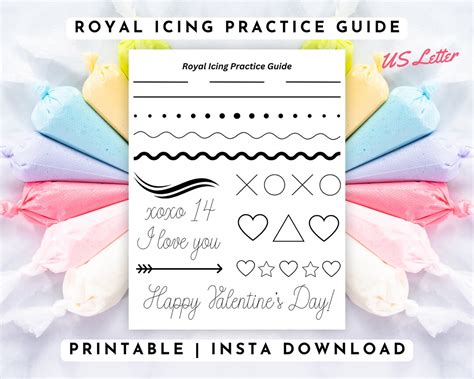 Royal Icing Practice Sheets